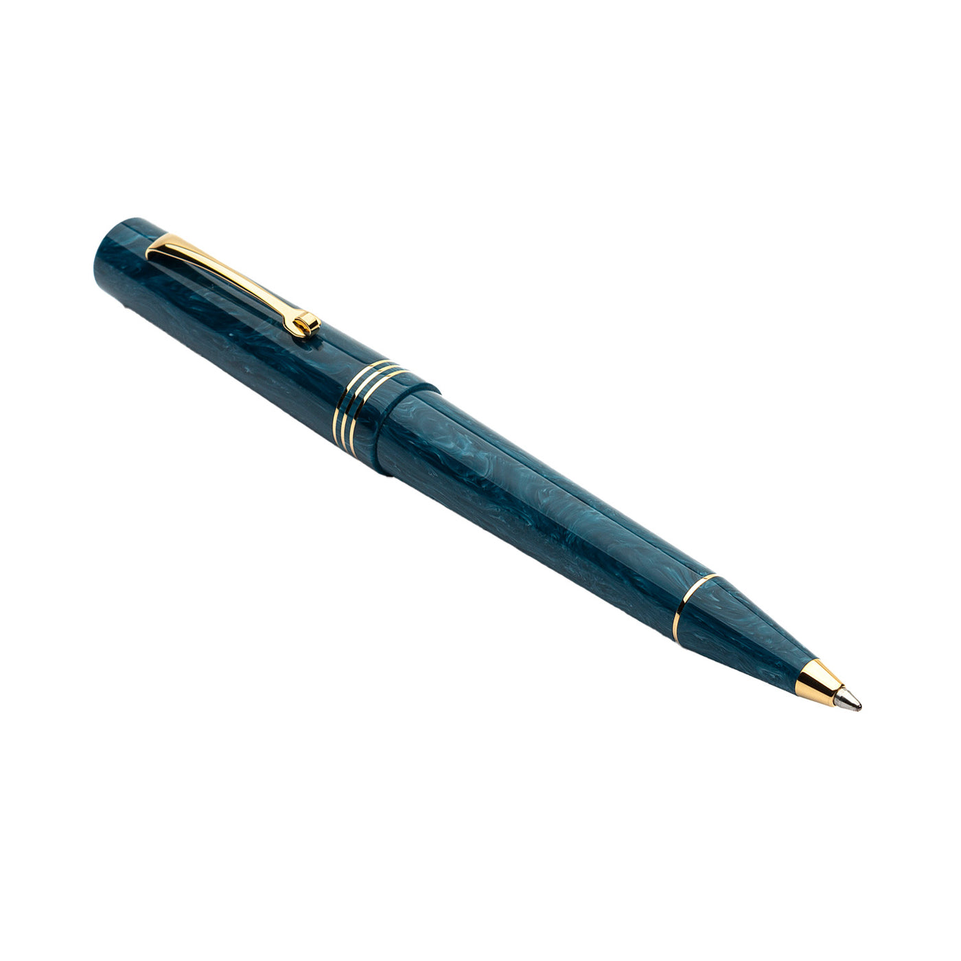 Leonardo Momento Zero Ball Pen - Positano Blue GT 3