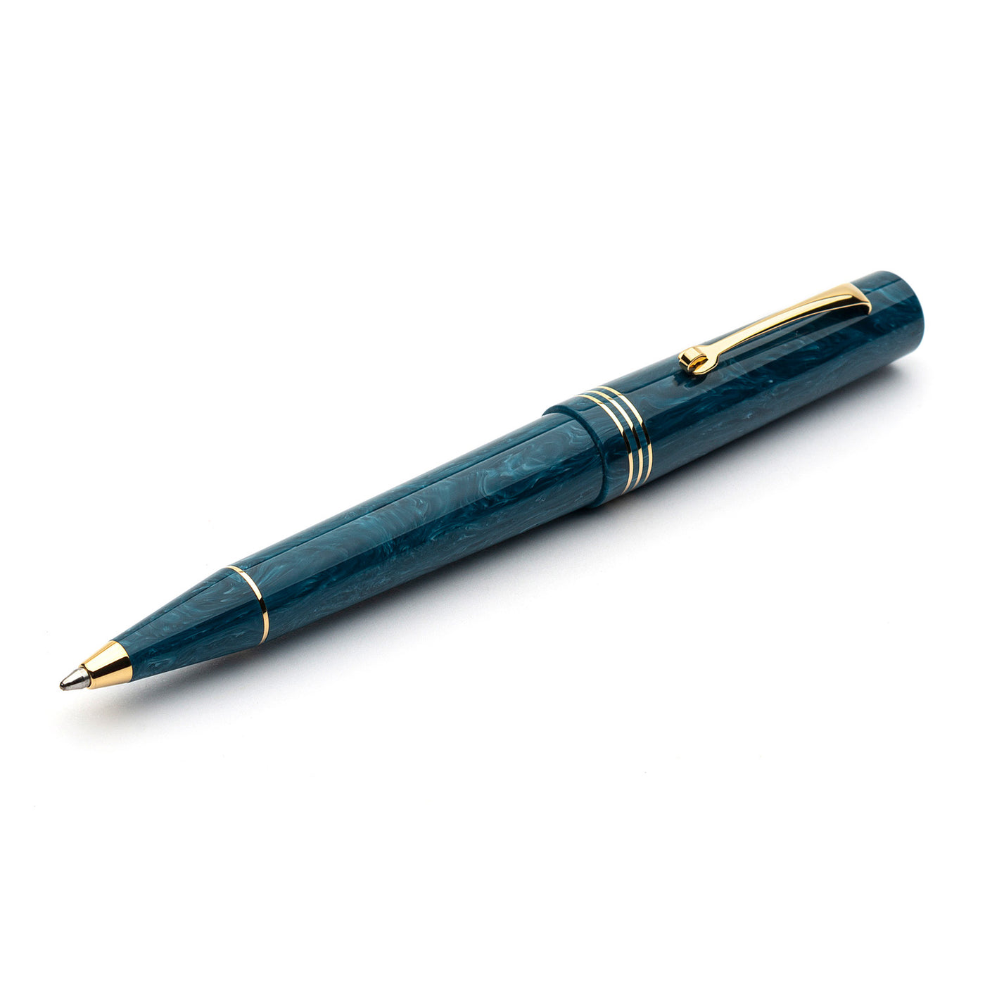 Leonardo Momento Zero Ball Pen - Positano Blue GT 4