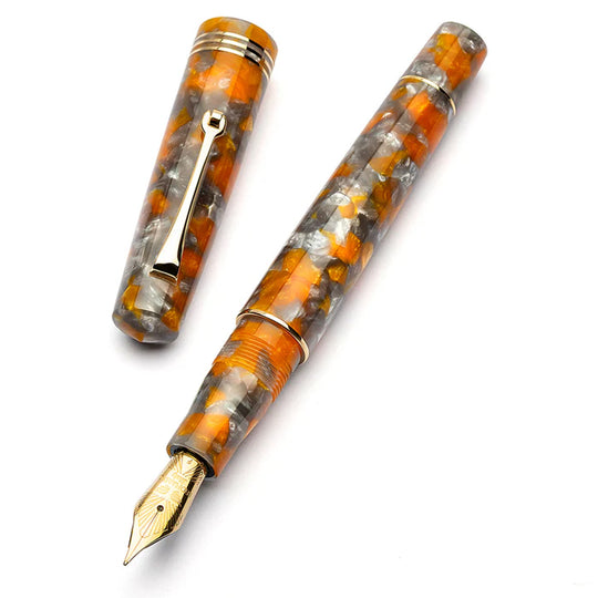 Leonardo Momento Zero Fountain Pen - Lava & Ash GT