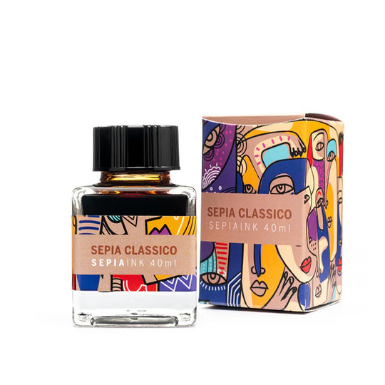 Leonardo Sepia Classico Ink Bottle, Brown - 40ml