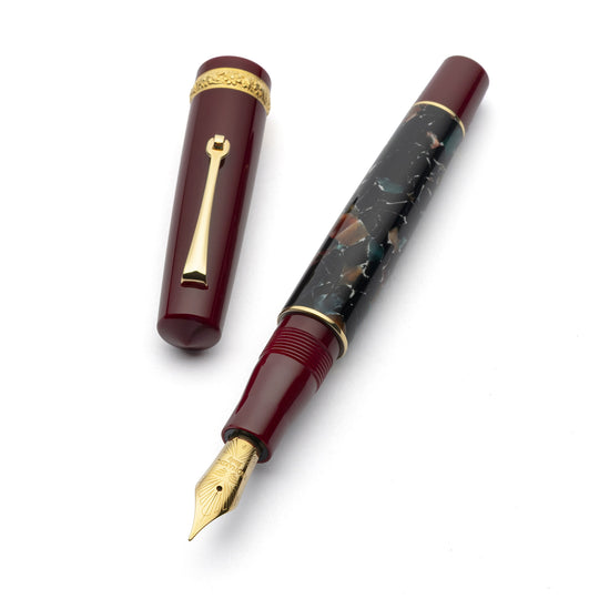 Leonardo x Dolcevita Momento Zero Fountain Pen - Marmo Pompei GT