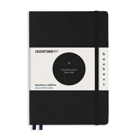 Leuchtturm1917 Bauhaus Edition Hard Cover Notebook - Black  - A5 - Dotted