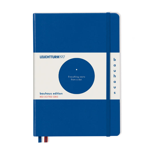 Leuchtturm1917 Bauhaus Edition Hard Cover Notebook - Royal Blue - A5 - Dotted