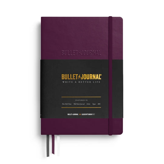 Leuchtturm1917 Bullet Journal Edition 2 Hard Cover Notebook - Purple - A5 - Dotted - 206 Pages