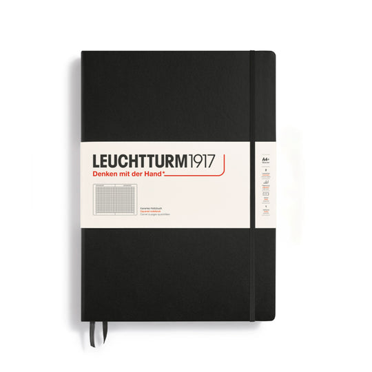 Leuchtturm1917 Classic Hard Cover Master Notebook - Black - A4+ - Ruled