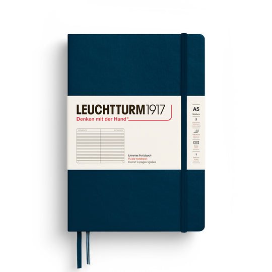 Leuchtturm1917 Classic Hard Cover Notebook - Deep Sea  - A5 - Ruled