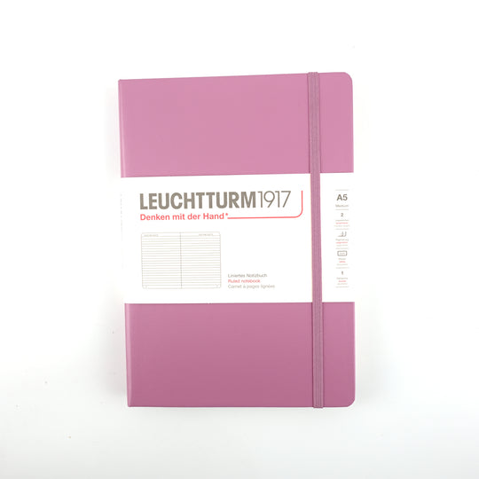 Leuchtturm1917 Classic Hard Cover Notebook - Dusty Rose - A5 - Ruled