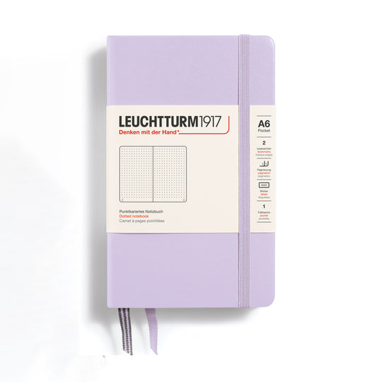 Leuchtturm1917 Classic Hard Cover Notebook - Lilac  - A6 - Dotted - 187 Pages