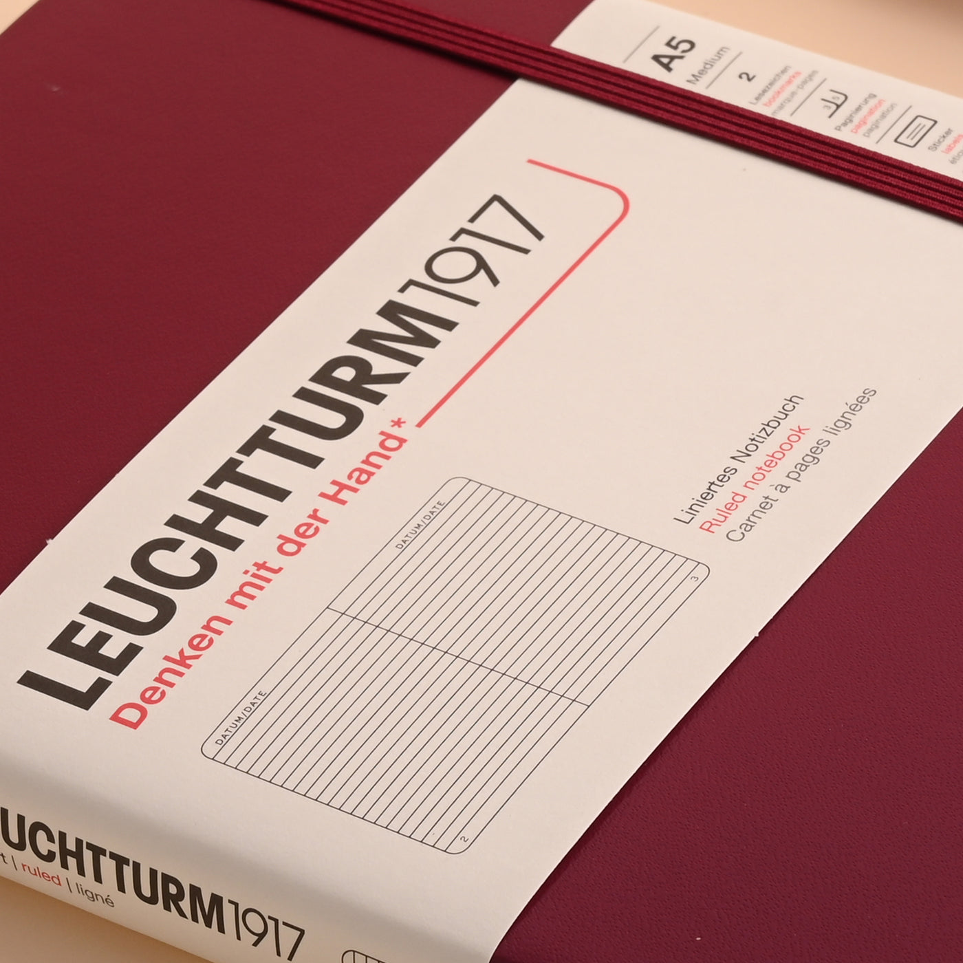 Buy Leuchtturm Port Red Notebook | Leuchtturm A5 Notebook | Makoba