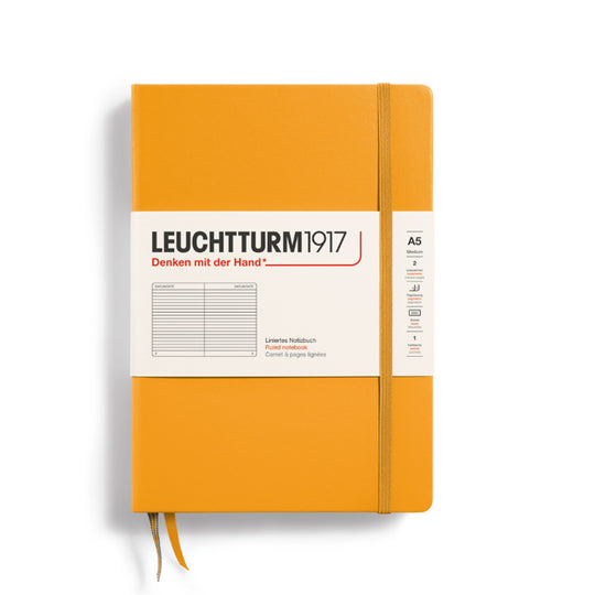 Leuchtturm1917 Classic Hard Cover Notebook - Rising Sun  - A5 - Ruled