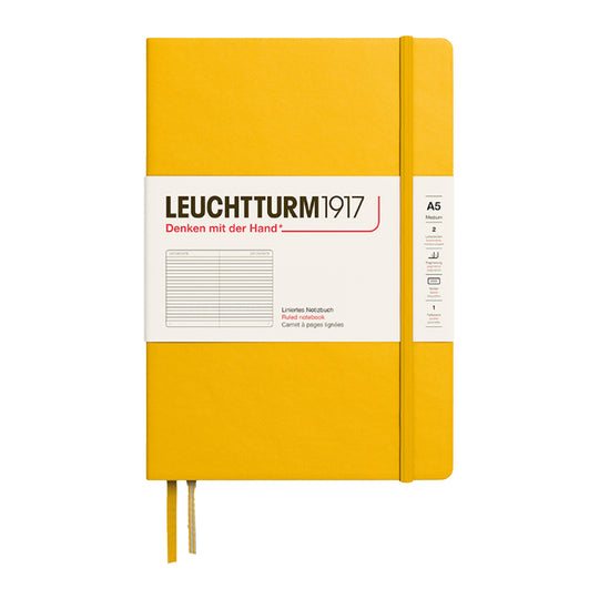 Leuchtturm1917 Classic Hard Cover Notebook - Sunflower - A5 - Ruled