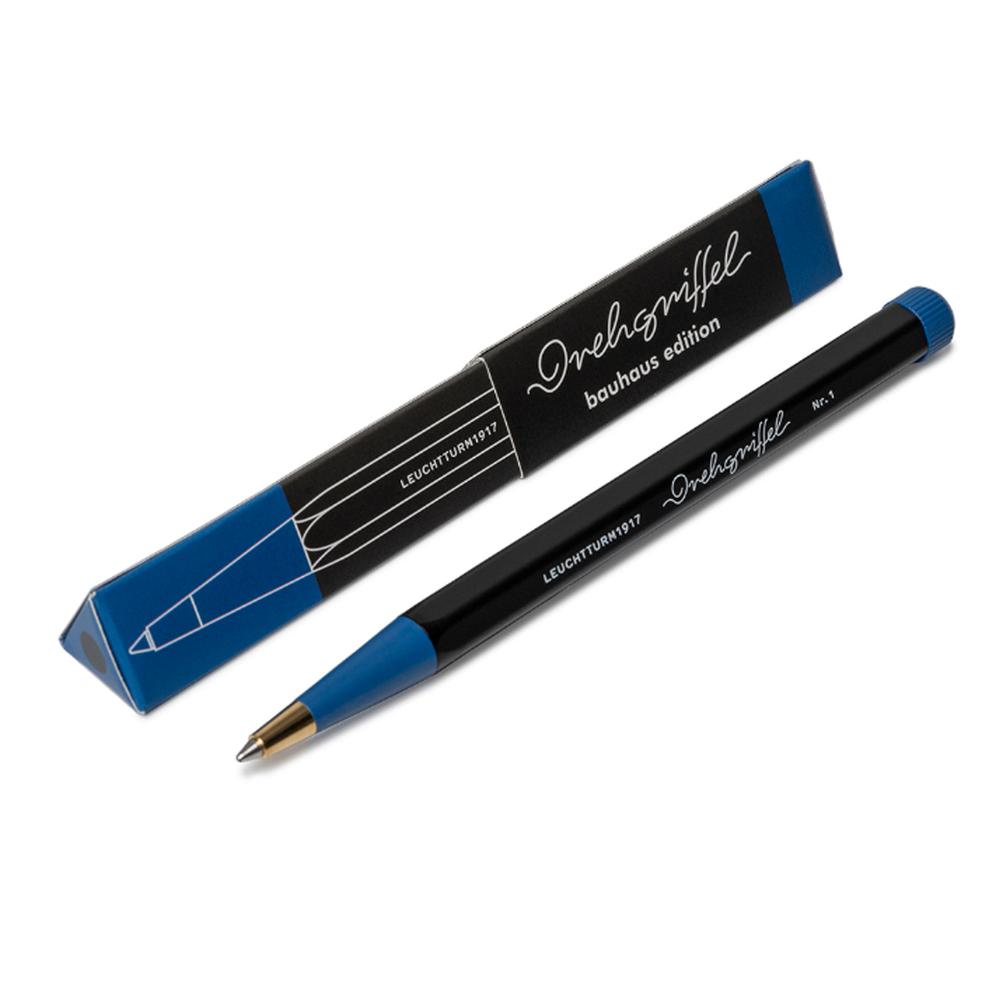 Leuchtturm1917 Drehgriffel Nr. 1 Bauhaus Edition Ball Pen - Black/Royal Blue (Special Edition)