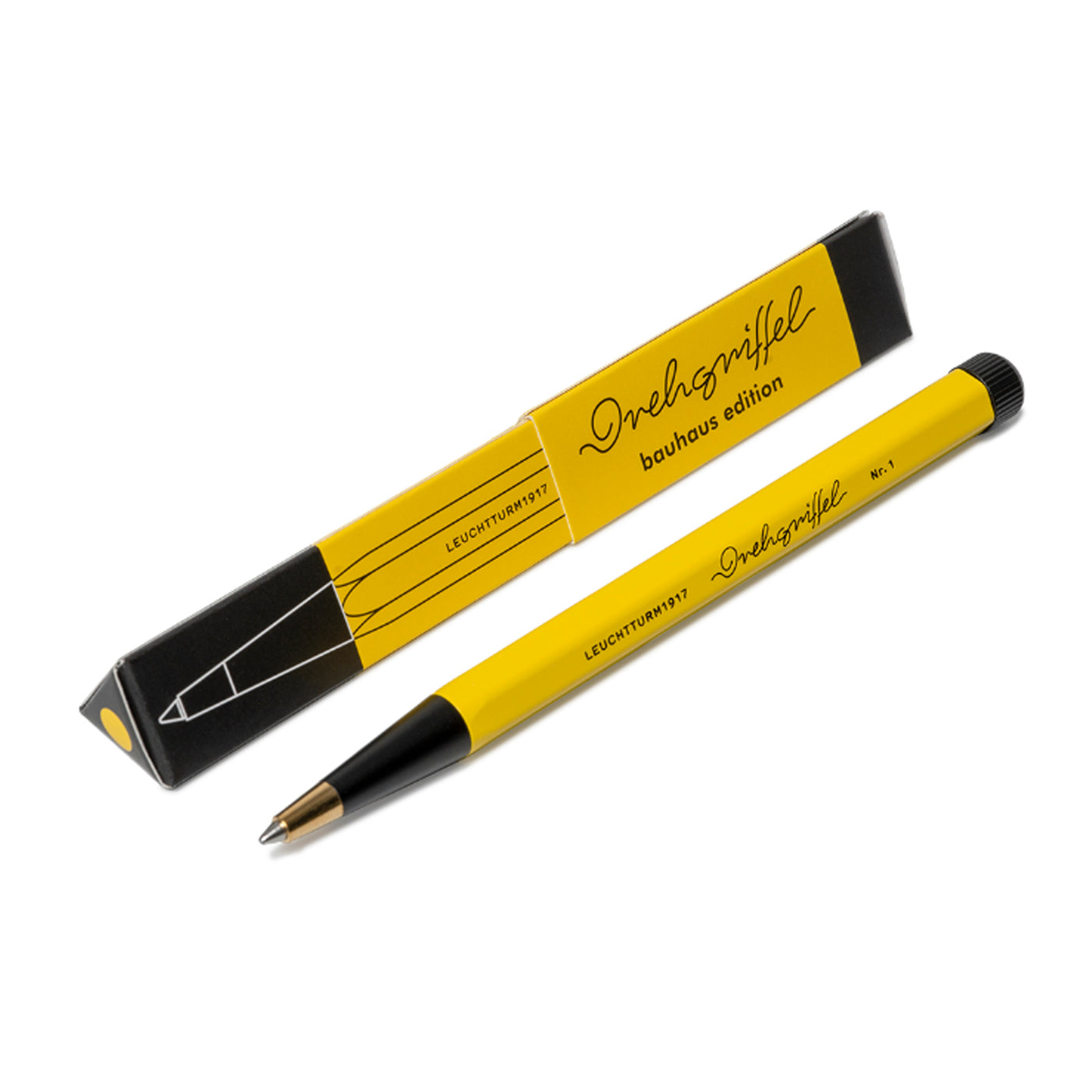 Leuchtturm1917 Drehgriffel Nr. 1 Bauhaus Edition Ball Pen - Lemon/Black (Special Edition)