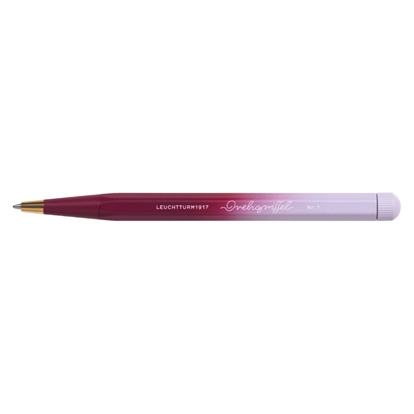 Leuchtturm1917 Drehgriffel Nr. 1 Gradient Edition Ball Pen - Port Red / Lilac (Limited Edition)