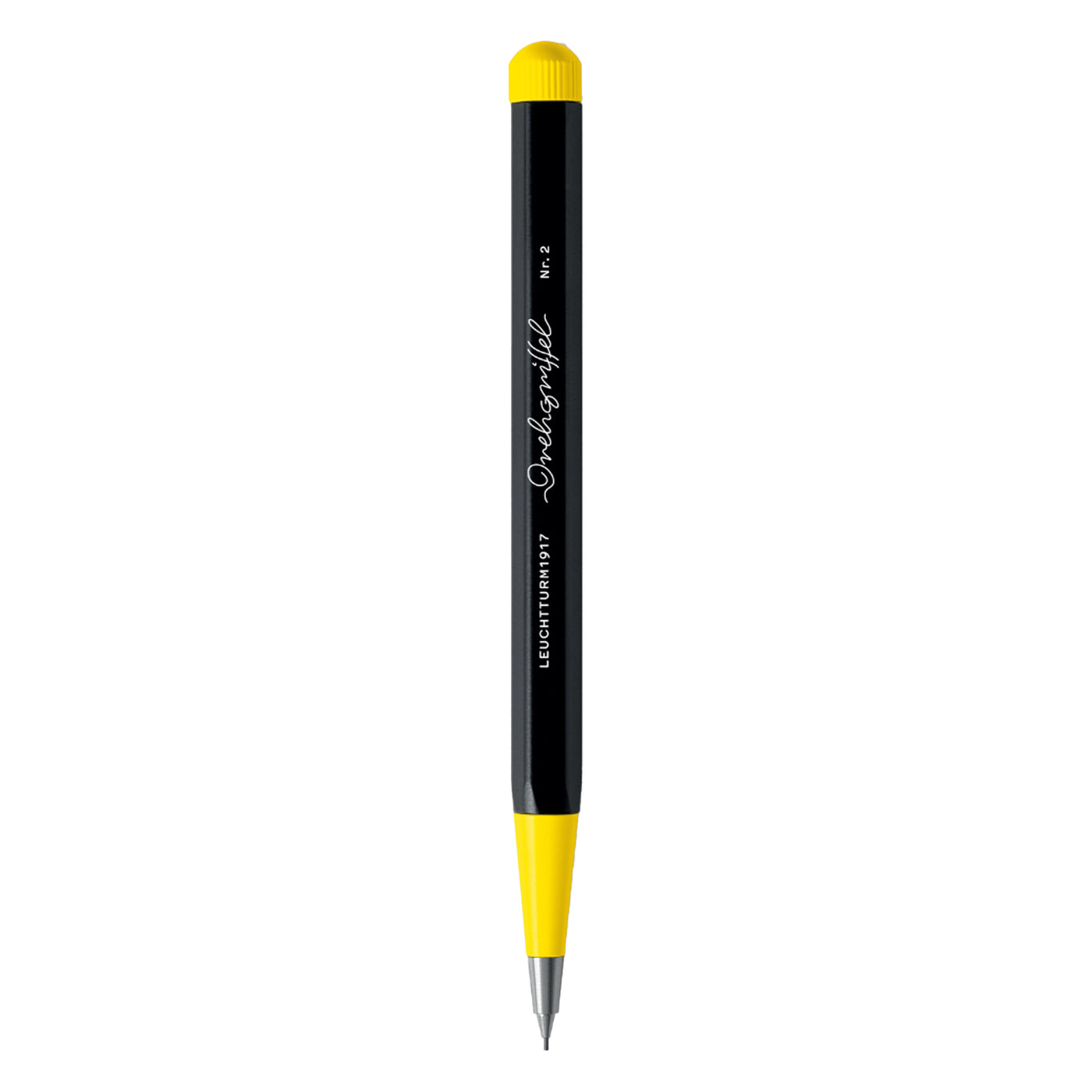 Leuchtturm1917 Drehgriffel Nr.2 Bauhaus 0.7mm Mechanical Pencil - Black/Lemon (Special Edition)
