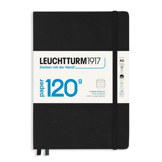 Leuchtturm1917 Edition 120 Hard Cover Notebook - Black - A5 - Ruled