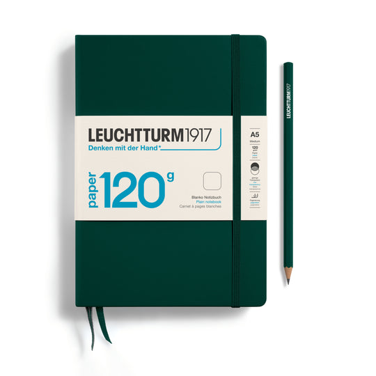 Leuchtturm1917 Edition 120 Hard Cover Notebook - Forest Green - A5 - Dotted - 203 Pages