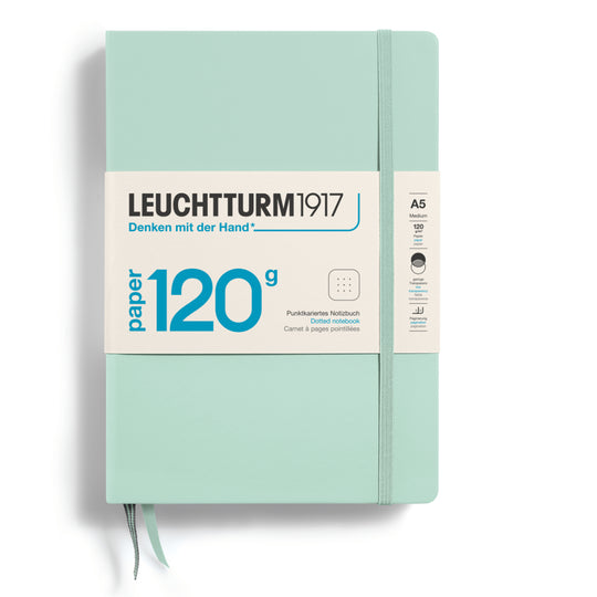 Leuchtturm1917 Edition 120 Hard Cover Notebook - Mint Green - A5 - Dotted - 203 Pages
