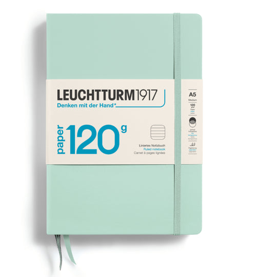 Leuchtturm1917 Edition 120 Hard Cover Notebook - Mint Green - A5 - Ruled