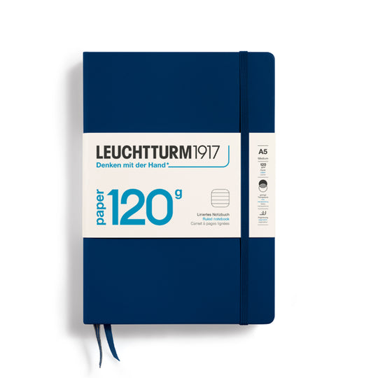 Leuchtturm1917 Edition 120 Hard Cover Notebook - Navy - A5 - Ruled