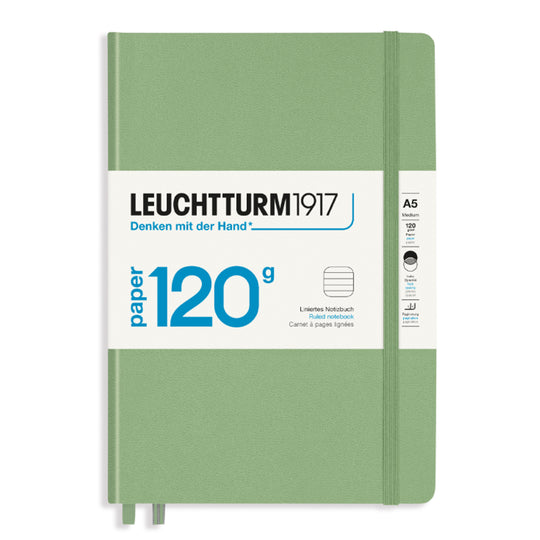 Leuchtturm1917 Edition 120 Hard Cover Notebook - Sage - A5 - Ruled