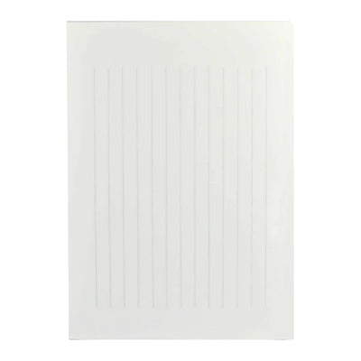 Life L1006 Letterpress Vertical Line Light Blue Notepad - B5 - Ruled