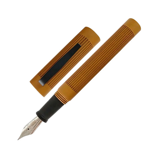Lotus Corinthian Fountain Pen, Mustard - Jowo Steel Nib