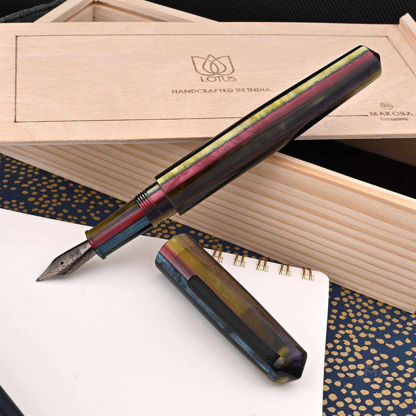 Lotus Saral Halos Special Edition Fountain Pen Kaleidoscope Steel Nib 2