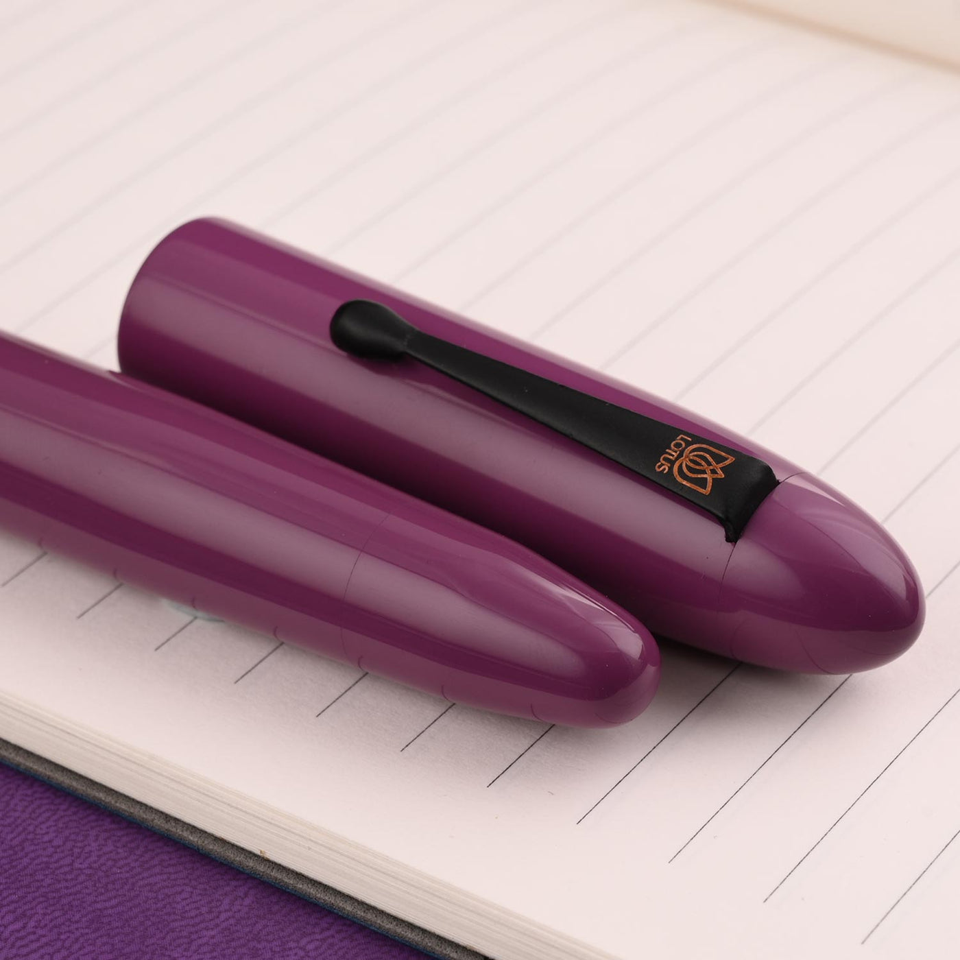 Lotus Shikhar Ebonite Fountain Pen - Purple BT 11