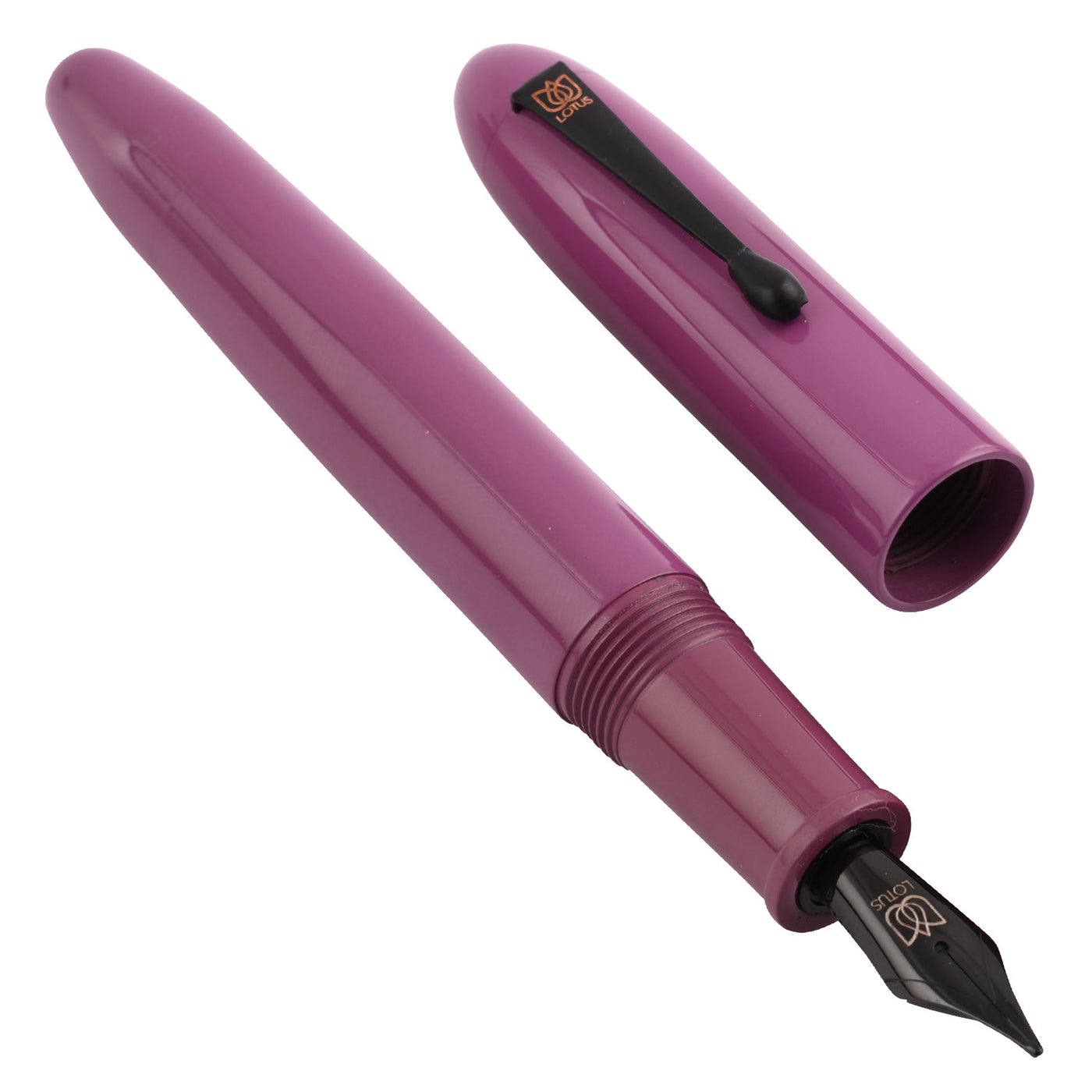 Lotus Shikhar Ebonite Fountain Pen - Purple BT 3