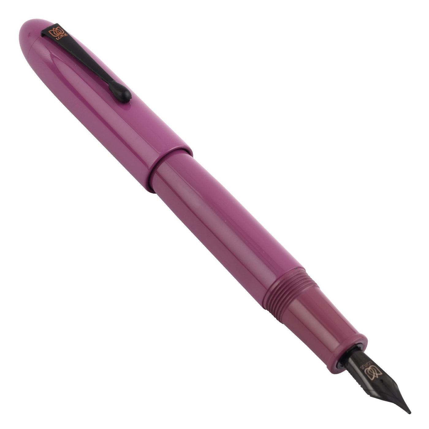 Lotus Shikhar Ebonite Fountain Pen - Purple BT 4
