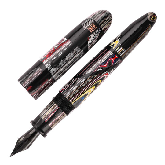Lotus Fordite Fountain Pen - Black
