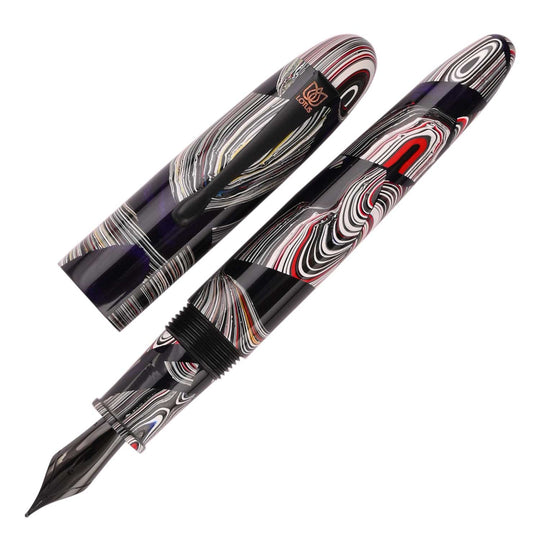 Lotus Fordite Fountain Pen - Purple