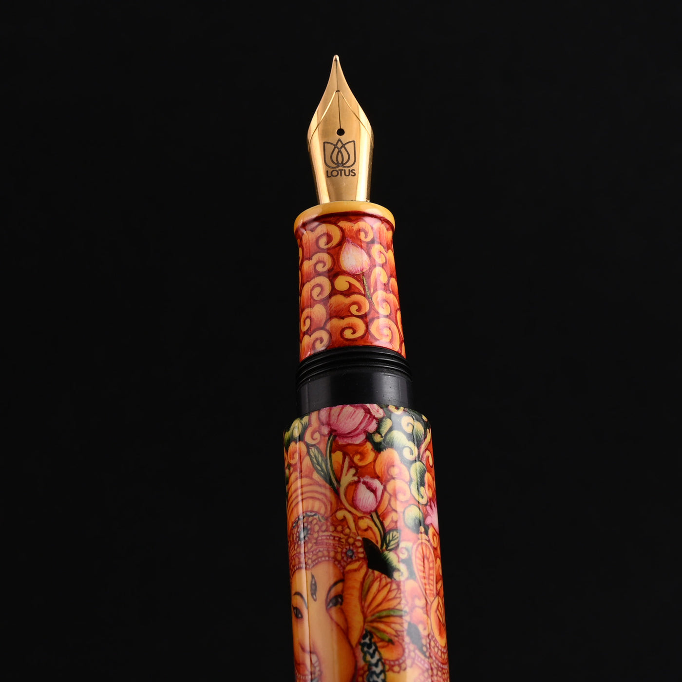 Lotus Shikhar Ebonite Fountain Pen - Ganesha (Special Edition) 10