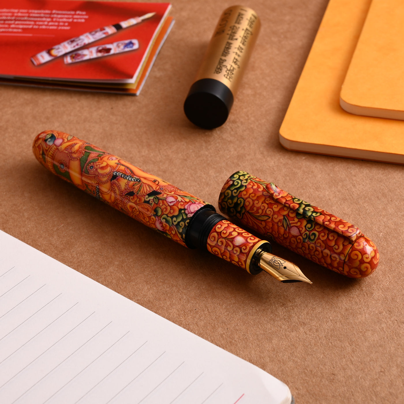 Lotus Shikhar Ebonite Fountain Pen - Ganesha (Special Edition) 6