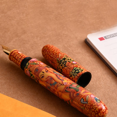 Lotus Shikhar Ebonite Fountain Pen - Ganesha (Special Edition) 8