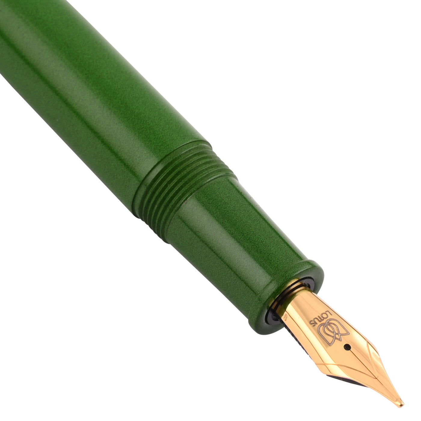 Lotus Shikhar Ebonite Fountain Pen - Green GT 3