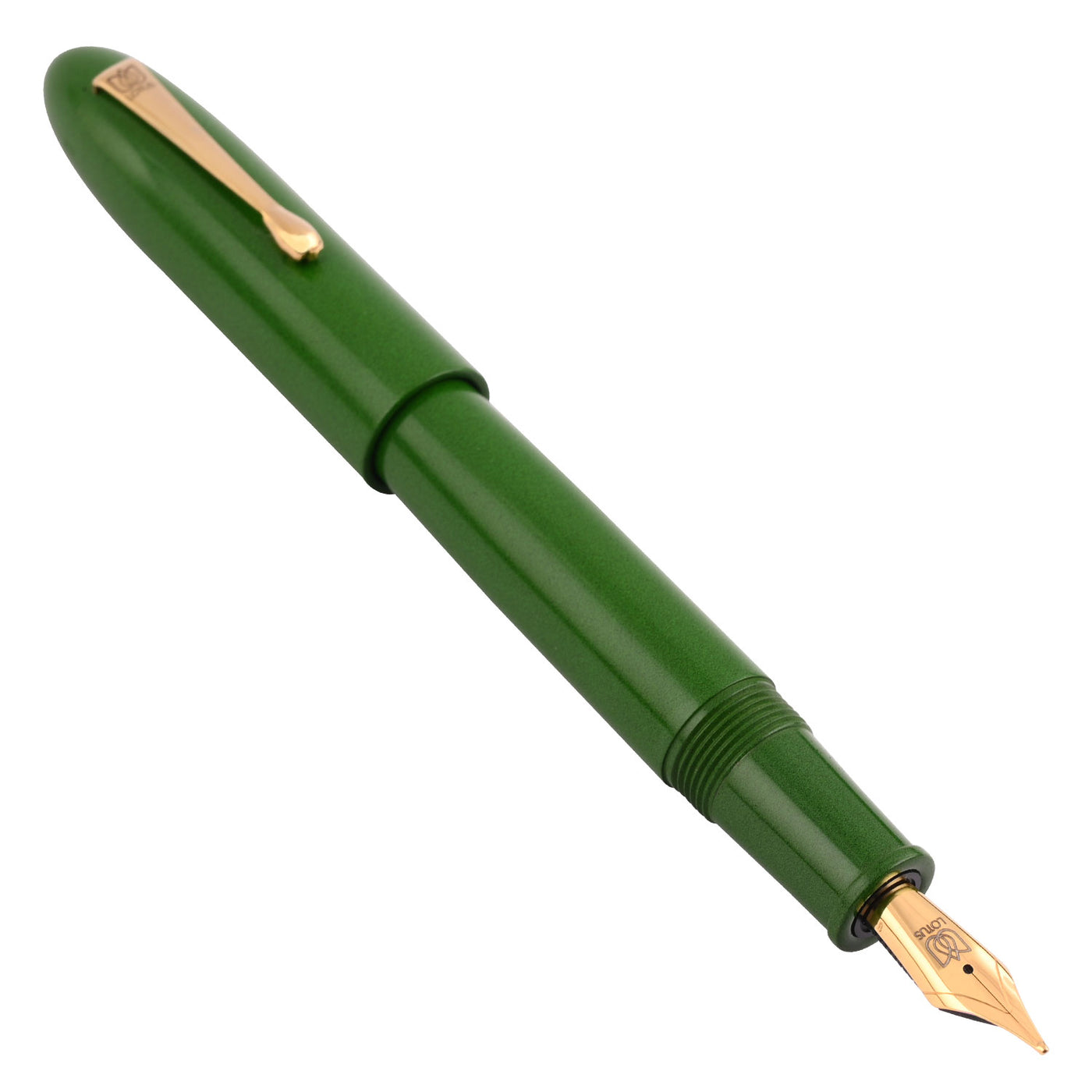 Lotus Shikhar Ebonite Fountain Pen - Green GT 4