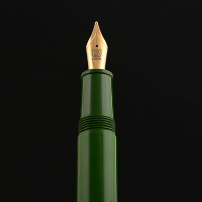 Lotus Shikhar Ebonite Fountain Pen - Green GT 9