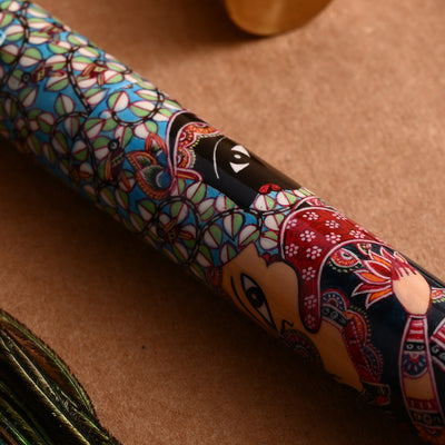 Lotus Shikhar Ebonite Fountain Pen - Radha Krishna (Special Edition) 12