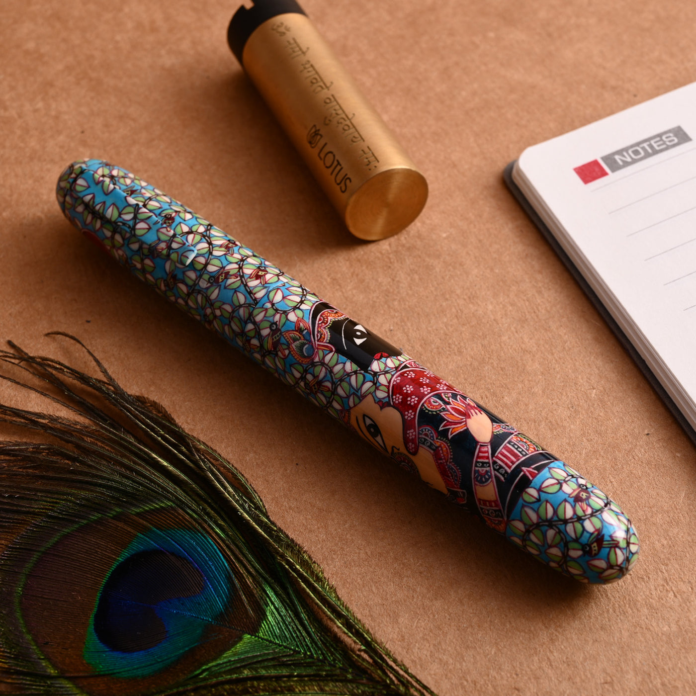 Lotus Shikhar Ebonite Fountain Pen - Radha Krishna (Special Edition) 13