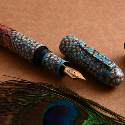 Lotus Shikhar Ebonite Fountain Pen - Radha Krishna (Special Edition) 7