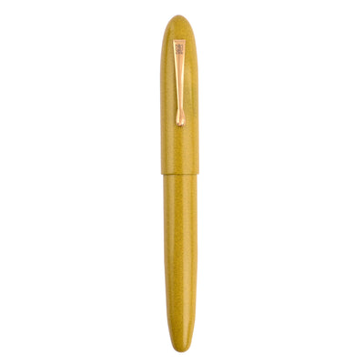 Lotus Shikhar Ebonite Fountain Pen - Yellow GT 6
