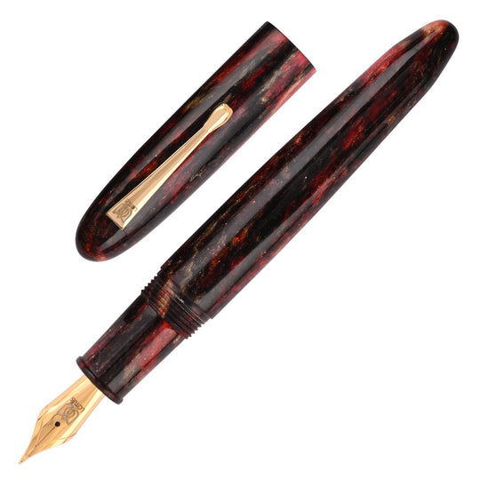 Lotus Shikhar Fountain Pen - Black Red GT