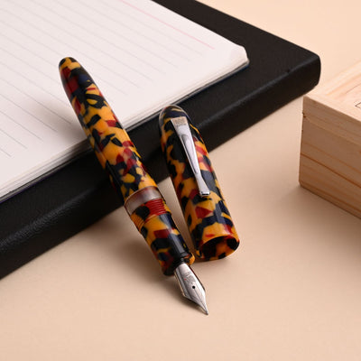 Lotus Shikhar Fountain Pen with Ink Window - Yellow Crush CT 1