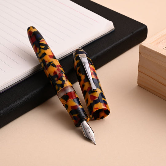 Lotus Shikhar Fountain Pen with Ink Window - Yellow Crush CT