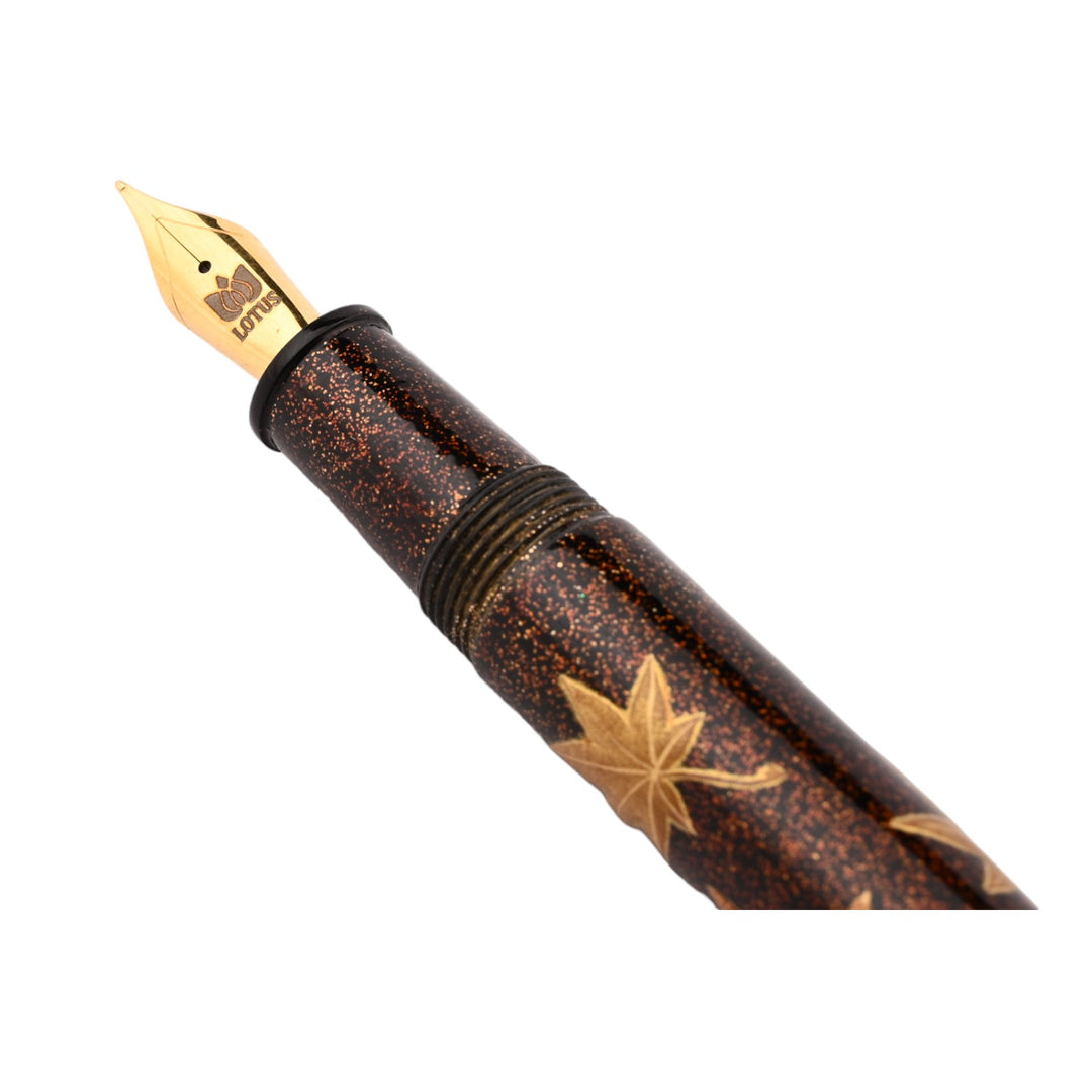 Lotus Shikhar Maki-e Fountain Pen Gold Leaf GT – Makoba