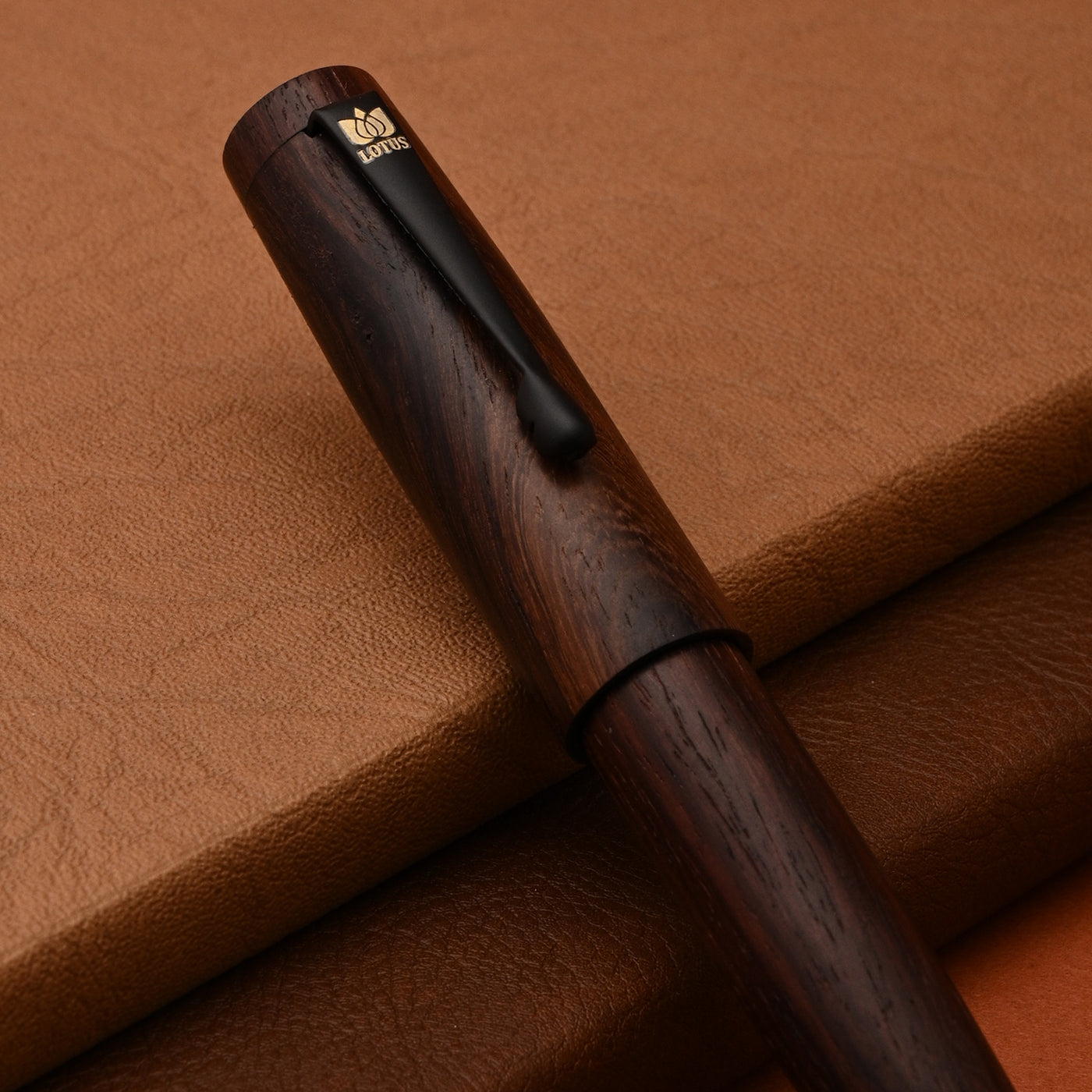 Lotus Student Deluxe Fountain Pen, Rose Wood - Jowo Steel Nib