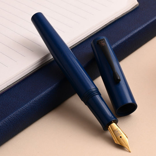 Lotus Student Ebonite Fountain Pen - Blue BT