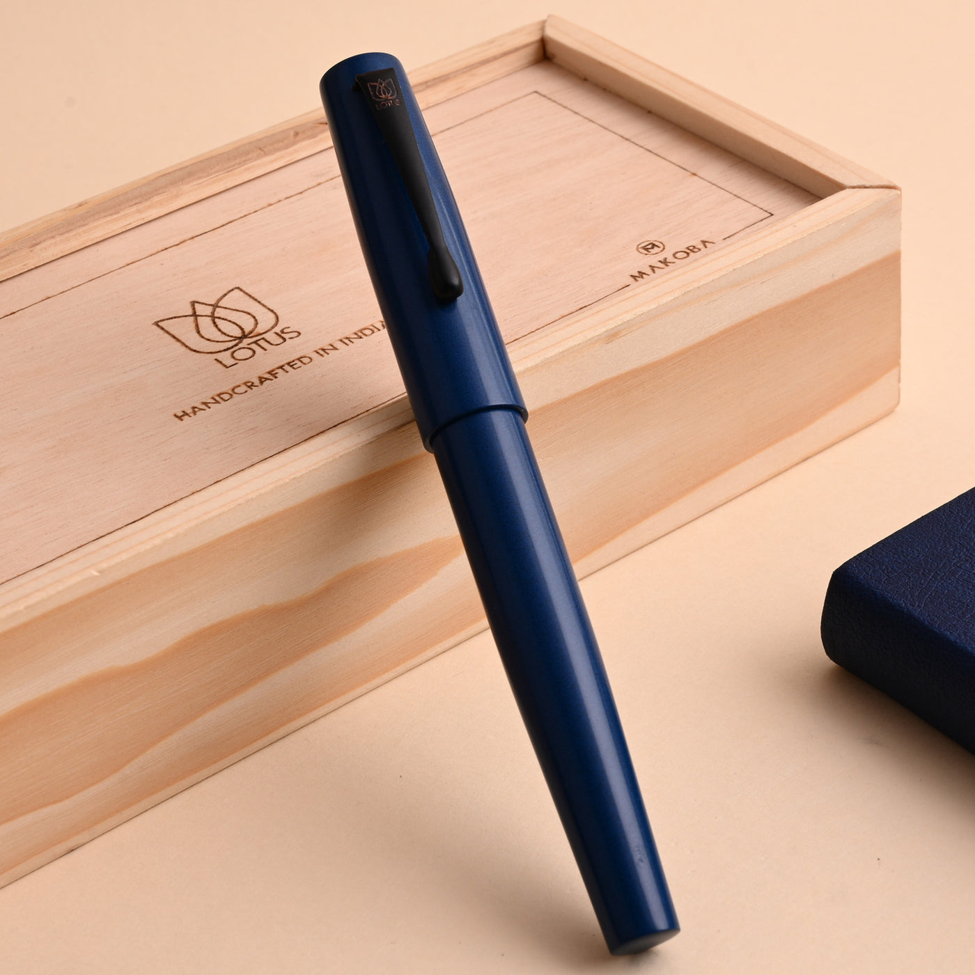 Lotus Student Ebonite Fountain Pen - Blue BT 2